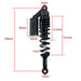 DURAFORCE For Honda Yamaha 13.5'' 340 Motorcycle Air Shock Absorber Suspension Damper