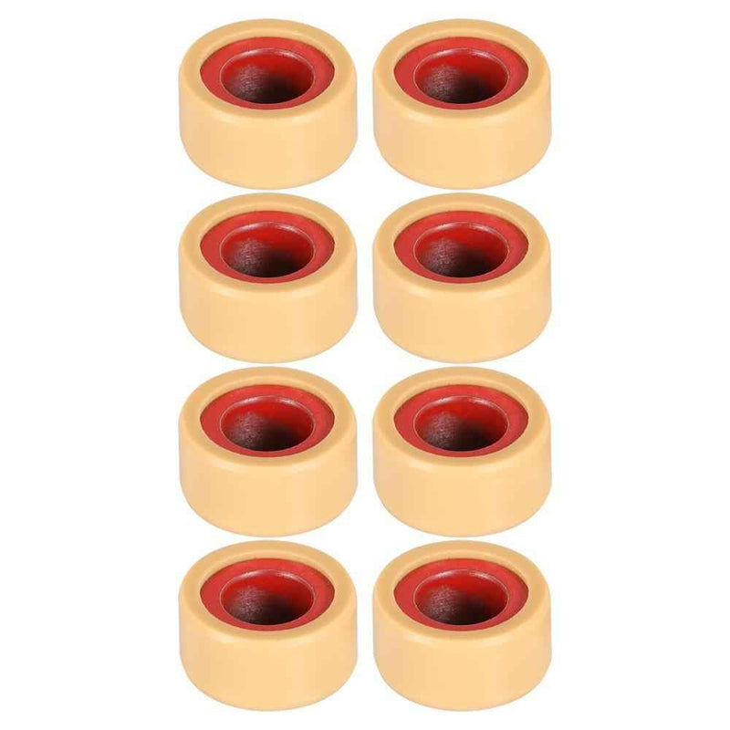 DURAFORCE 8Pcs 0823-351 Roller Clutch Red Fit for Arctic Cat Comp Weight 18g