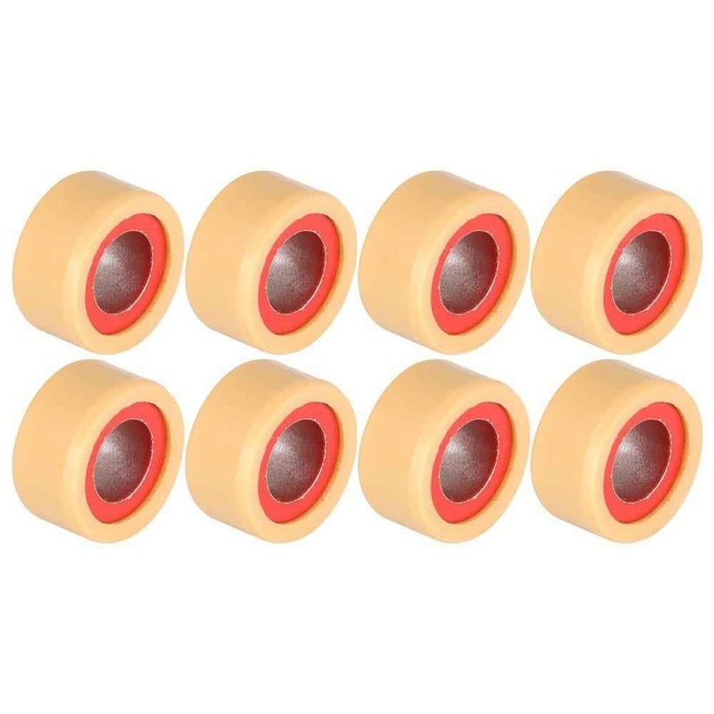 DURAFORCE 8Pcs 0823-351 Roller Clutch Red Fit for Arctic Cat Comp Weight 18g