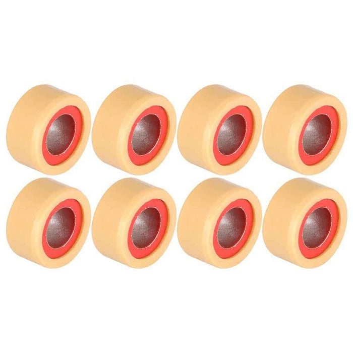 DURAFORCE 8Pcs 0823-351 Roller Clutch Red Fit for Arctic Cat Comp Weight 18g