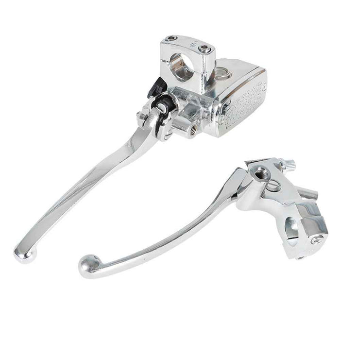 DURAFORCE 1" 25mm Motorcycle Handlebar Hydraulic Brake Master Cylinder & Clutch Lever New