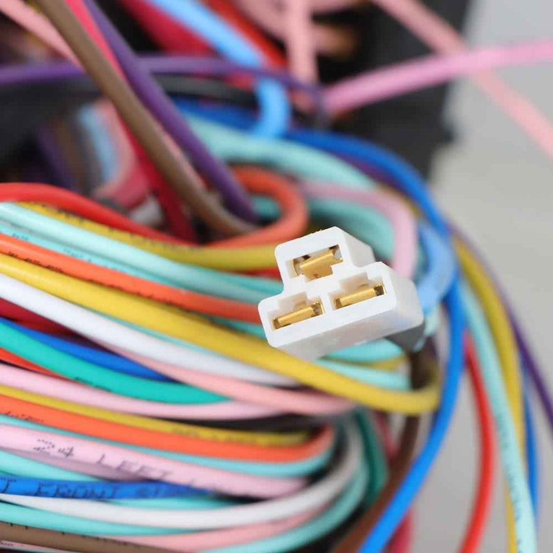 DURAFORCE Universal 21 Circuit Wiring Harness X-long wires Copper For Chevy Ford Hotrods