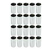 DURAFORCE 20 Pack 4 1/4" For Truck Lug Nut Covers 33 MM Plastic Screw-On Flat Top Cylinder