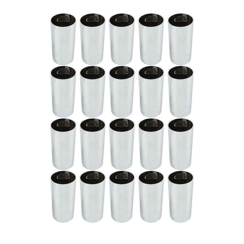 DURAFORCE 20 Pack 4 1/4" For Truck Lug Nut Covers 33 MM Plastic Screw-On Flat Top Cylinder