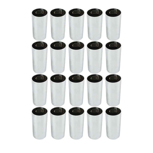 DURAFORCE 20 Pack 4 1/4" For Truck Lug Nut Covers 33 MM Plastic Screw-On Flat Top Cylinder