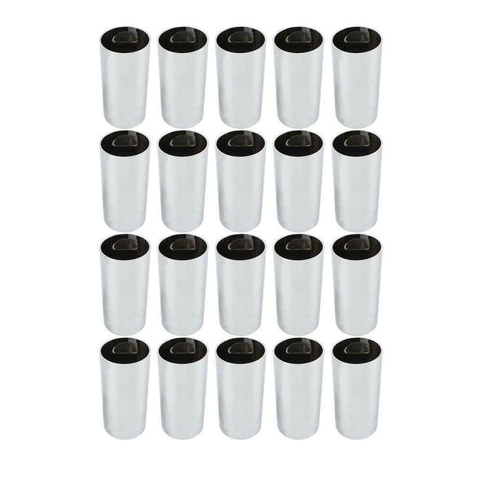 DURAFORCE 20 Pack 4 1/4" For Truck Lug Nut Covers 33 MM Plastic Screw-On Flat Top Cylinder