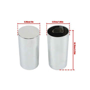 DURAFORCE 20 Pack 4 1/4" For Truck Lug Nut Covers 33 MM Plastic Screw-On Flat Top Cylinder