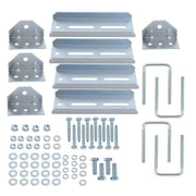 DURAFORCE New 4 PCS 8" Galvanized Swivel Top Bunk Bracket Kit w/Hardware 2"x3"