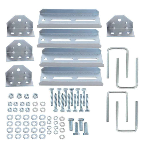 DURAFORCE New 4 PCS 8" Galvanized Swivel Top Bunk Bracket Kit w/Hardware 2"x3"