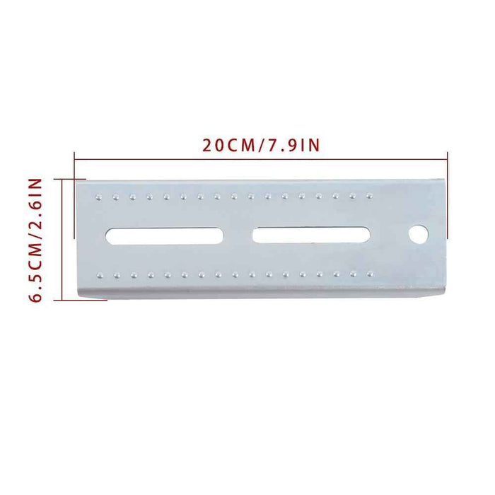 DURAFORCE New 4 PCS 8" Galvanized Swivel Top Bunk Bracket Kit w/Hardware 2"x3"