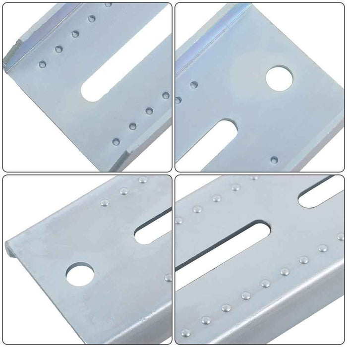 DURAFORCE New 4 PCS 8" Galvanized Swivel Top Bunk Bracket Kit w/Hardware 2"x3"