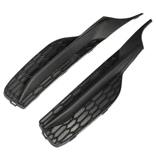 DURAFORCE Black Pair 2Pcs Bumper For Honda Accord 2016-2017 Front Fog Lights Lamps Cover