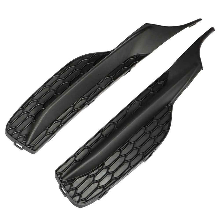 DURAFORCE Black Pair 2Pcs Bumper For Honda Accord 2016-2017 Front Fog Lights Lamps Cover