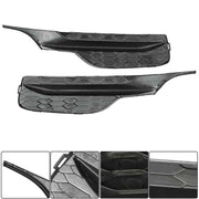 DURAFORCE Black Pair 2Pcs Bumper For Honda Accord 2016-2017 Front Fog Lights Lamps Cover