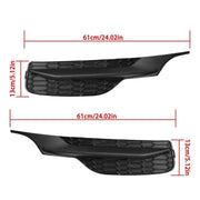 DURAFORCE Black Pair 2Pcs Bumper For Honda Accord 2016-2017 Front Fog Lights Lamps Cover