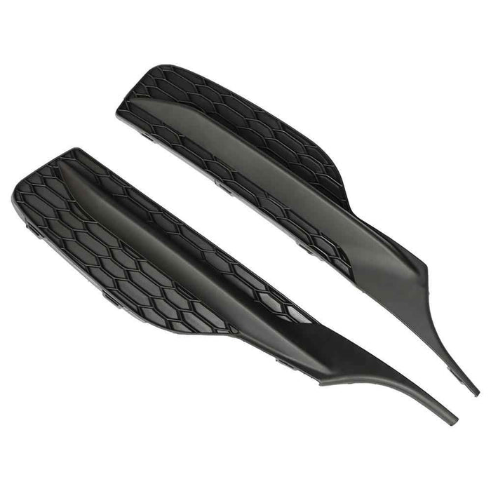 DURAFORCE Black Pair 2Pcs Bumper For Honda Accord 2016-2017 Front Fog Lights Lamps Cover