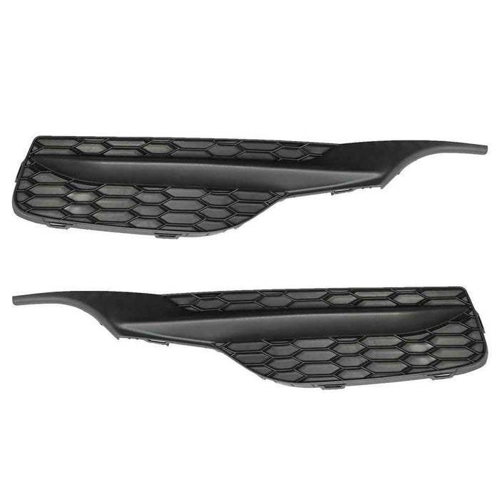 DURAFORCE Black Pair 2Pcs Bumper For Honda Accord 2016-2017 Front Fog Lights Lamps Cover