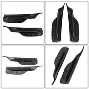 DURAFORCE Black Pair 2Pcs Bumper For Honda Accord 2016-2017 Front Fog Lights Lamps Cover