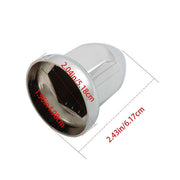 DURAFORCE 40 Pack For Semi Truck ABS Chrome Push-on Bullet Lug Nut Covers Plastic 33 MM