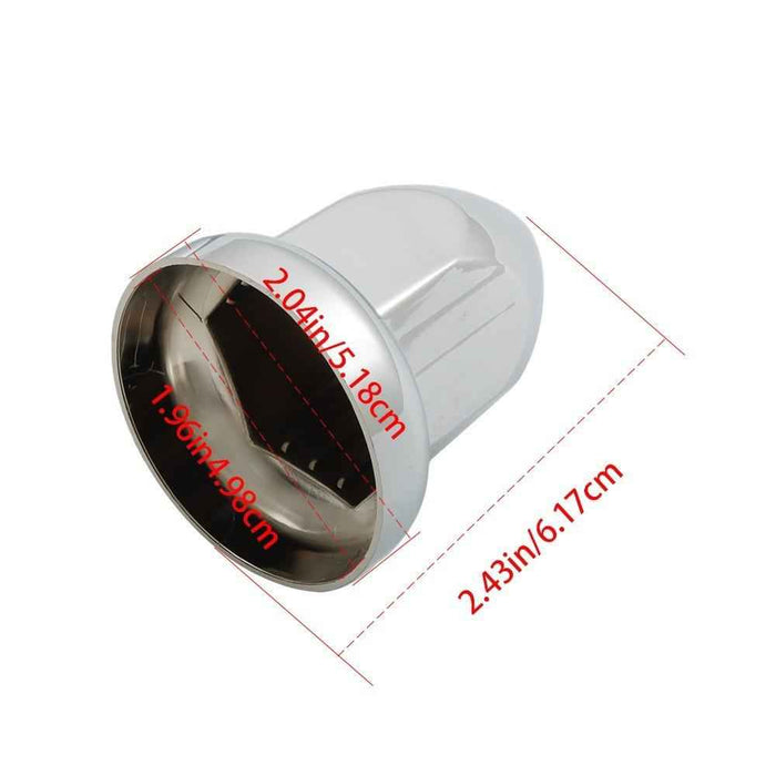 DURAFORCE 40 Pack For Semi Truck ABS Chrome Push-on Bullet Lug Nut Covers Plastic 33 MM