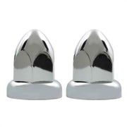 DURAFORCE 40 Pack For Semi Truck ABS Chrome Push-on Bullet Lug Nut Covers Plastic 33 MM