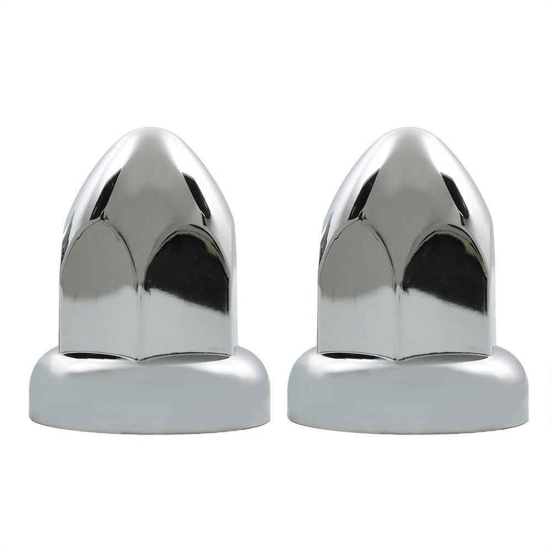 DURAFORCE 40 Pack For Semi Truck ABS Chrome Push-on Bullet Lug Nut Covers Plastic 33 MM