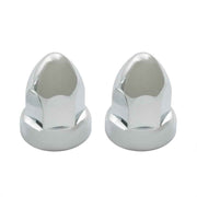 DURAFORCE 40 Pack For Semi Truck ABS Chrome Push-on Bullet Lug Nut Covers Plastic 33 MM