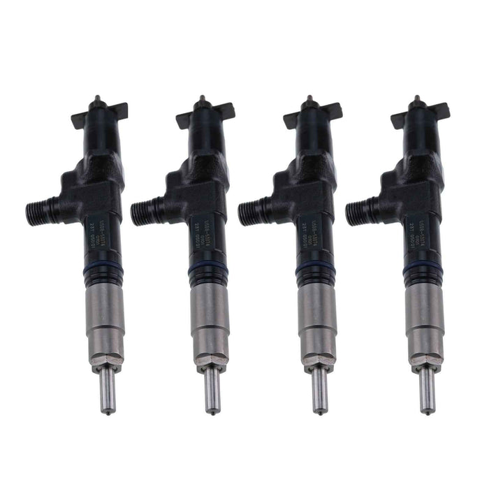 DURAFORCE 4Pcs Fuel Injector 1J508-53052 1J508-53070 for Kubota V3800 Tier 4 Engine SVL95