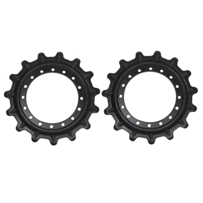 DURAFORCE 2 Pack Drive Sprocket 7270159 for Bobcat T630 T650 Loader 15 Teeth 16 Holes