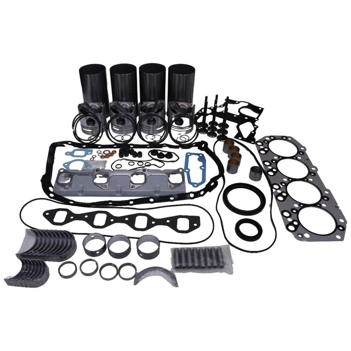 DURAFORCE Overhaul Rebuild Kit for Isuzu Engine 4JB1 4JB1T 2.8L Bobcat Loader 1213 843 853