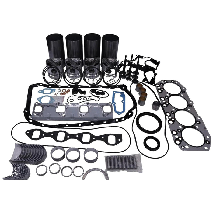 DURAFORCE Overhaul Rebuild Kit for Isuzu Engine 4JB1 4JB1T 2.8L Bobcat Loader 1213 843 853
