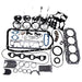 DURAFORCE Overhaul Rebuild Kit for Isuzu Engine 4JB1 4JB1T 2.8L Bobcat Loader 1213 843 853