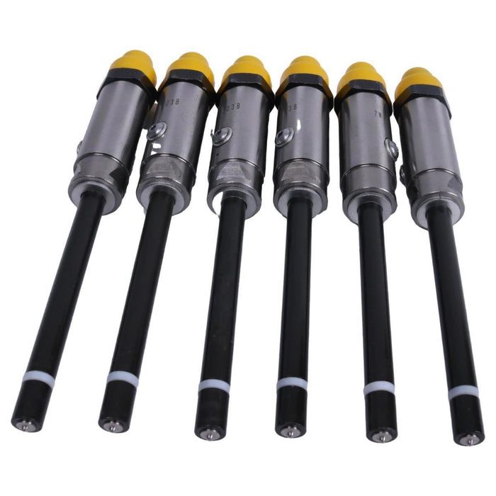 DURAFORCE 6X Fuel Injector 0R-4124 7W-7038 For Caterpillar D6H D6D D6R Engine 3306 3306B