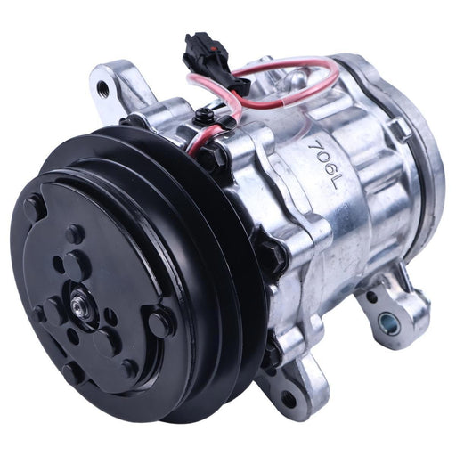 DURAFORCE 12V SD7B10 A/C Compressor KHR3536 for CASE CX75SR CX80 Crawler Excavator