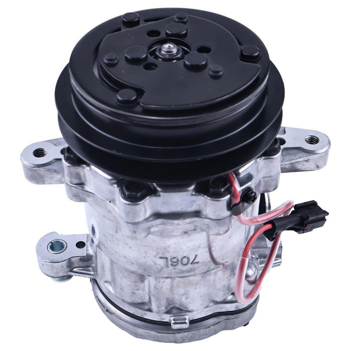 DURAFORCE 12V SD7B10 A/C Compressor KHR3536 for CASE CX75SR CX80 Crawler Excavator