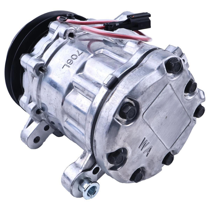 DURAFORCE 12V SD7B10 A/C Compressor 22F-979-3300 for Komatsu PC27MR-3 PC30MR-5 PC35MR-3