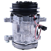 DURAFORCE SD7B10 A/C Compressor 4615804 for Hitachi ZX27U-3 ZX35U-3 John Deere 35G 35D 27D