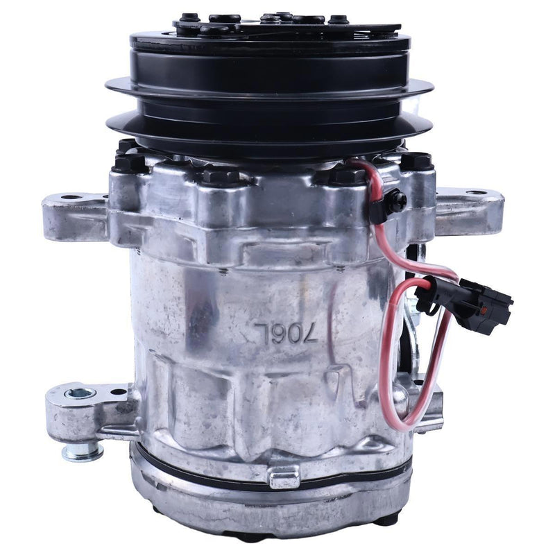 DURAFORCE SD7B10 A/C Compressor 4615804 for Hitachi ZX27U-3 ZX35U-3 John Deere 35G 35D 27D