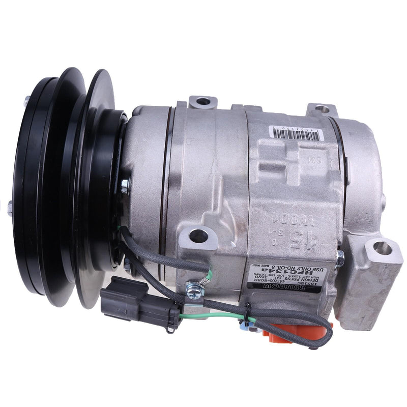 DURAFORCE 10S15C A/C Compressor 4431081 4436025 for John Deere 120C 160CLC Hitachi ZX110