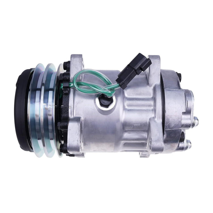 DURAFORCE 24V 2 Grooves SD7H15 A/C Compressor 8045 6035 for Volvo Wheel Loader Excavator