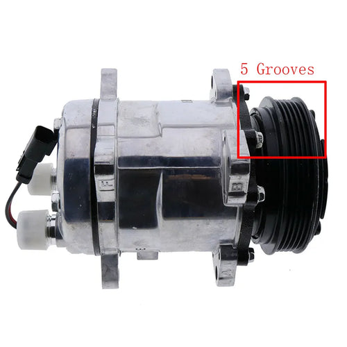 DURAFORCE A/C Compressor QP5H11-1812 For Bobcat S550 S570 S590 S595 S650 T550 T590 E32 E35