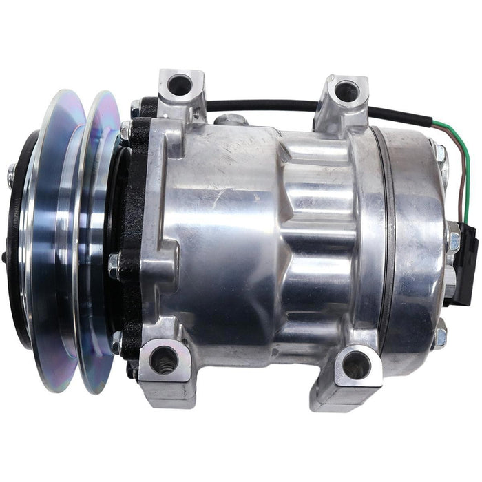 DURAFORCE Sanden SD7H13 A/C Compressor KHR3241 KHR3197 47759181 for Case Kobelco Excavator