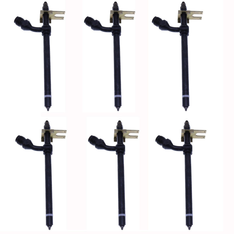 DURAFORCE 6PCS Fuel Injector 20668 A138322 for Case 2470 1470 1370 1270 1170 1090 970 770