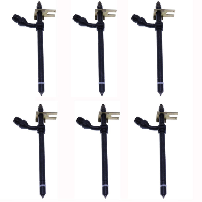 DURAFORCE 6PCS Fuel Injector 20668 A138322 for Case 2470 1470 1370 1270 1170 1090 970 770