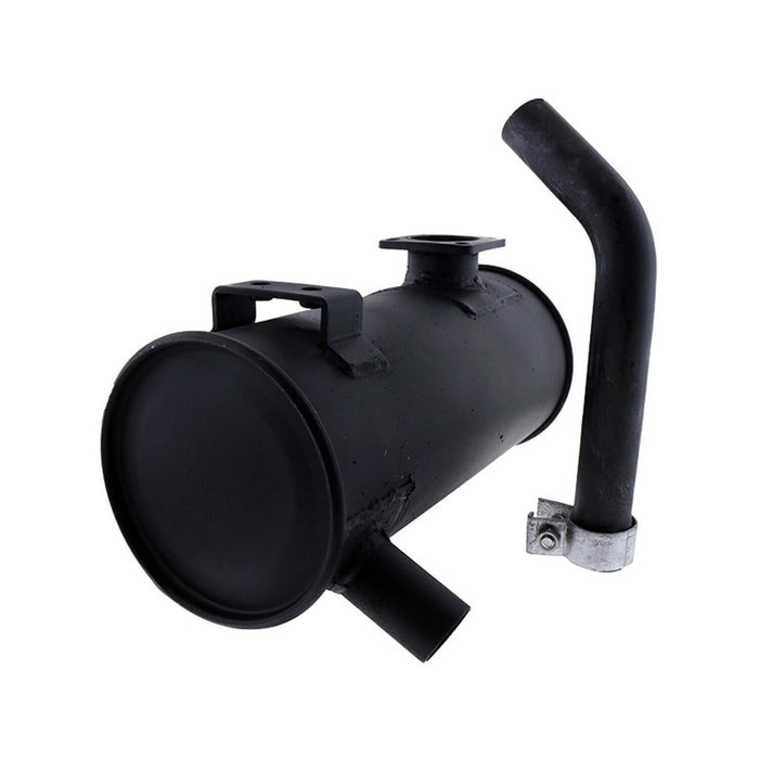 DURAFORCE Muffler Silencer For Yanmar VIO75 Excavator 400mmH 170mmD Inlet 60mm Outlet 40mm