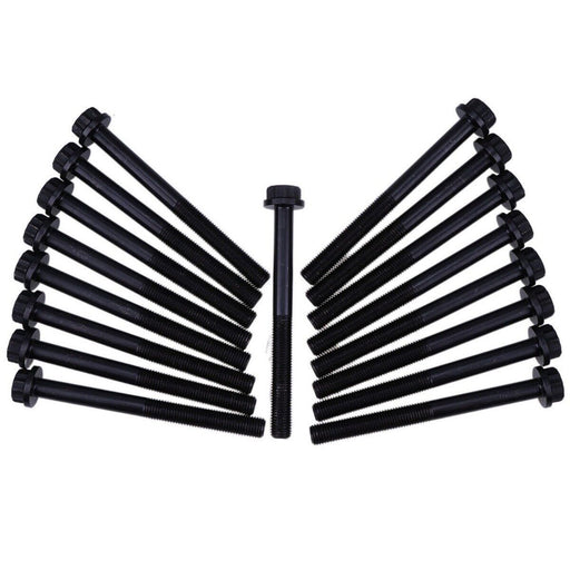 DURAFORCE 17PCS Cylinder Head Bolt 6204-13-1610 for Komatsu 3D95 4D95 6D95 Engine WA70-7