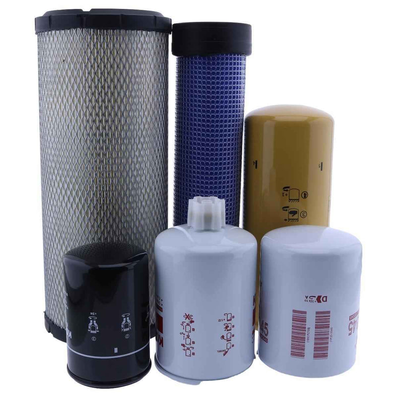 DURAFORCE Maintenance Filter Kit for Cummins Engine 4B3.9 Case SkidSteer Loader 1845C 1840