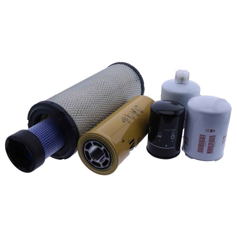 DURAFORCE Maintenance Filter Kit for Cummins Engine 4B3.9 Case SkidSteer Loader 1845C 1840