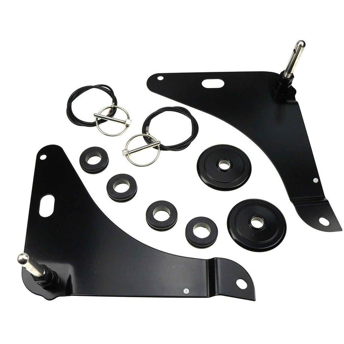 DURAFORCE Black Hood Pin Pins Kit 82214260AC P5155755 for Dodge Challenger Stainless