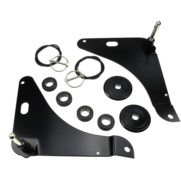 DURAFORCE Black Hood Pin Pins Kit 82214260AC P5155755 for Dodge Challenger Stainless